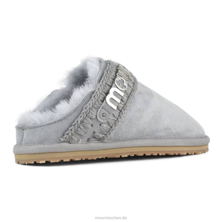neutrales Eskimo-Slipper-Metalllogo Frauen 0V6X441 vereistes Meer Mou