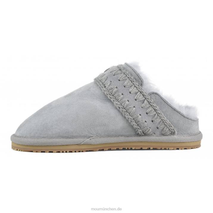 neutrales Eskimo-Slipper-Metalllogo Frauen 0V6X441 vereistes Meer Mou