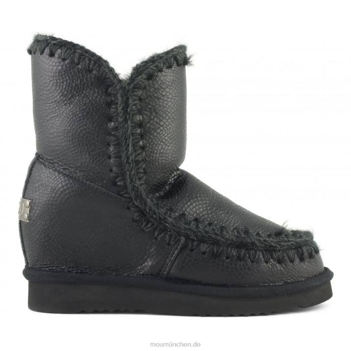 Eskimo-Innenkeil kurz Frauen 0V6X541 geprägtes Spiralschwarz Mou