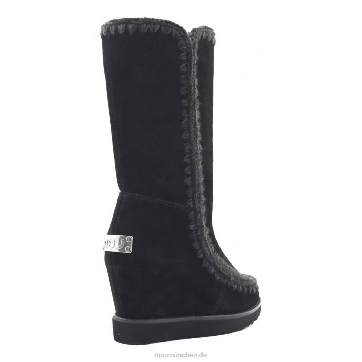 Französischer Zehenkeil hoch Frauen 0V6X582 Schwarz Mou