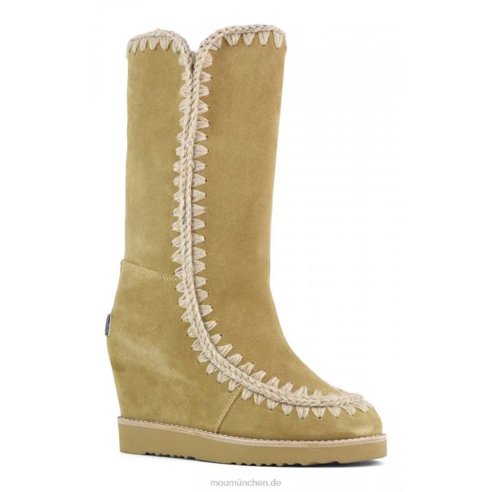 Französischer Zehenkeil hoch Frauen 0V6X586 Tabak Mou