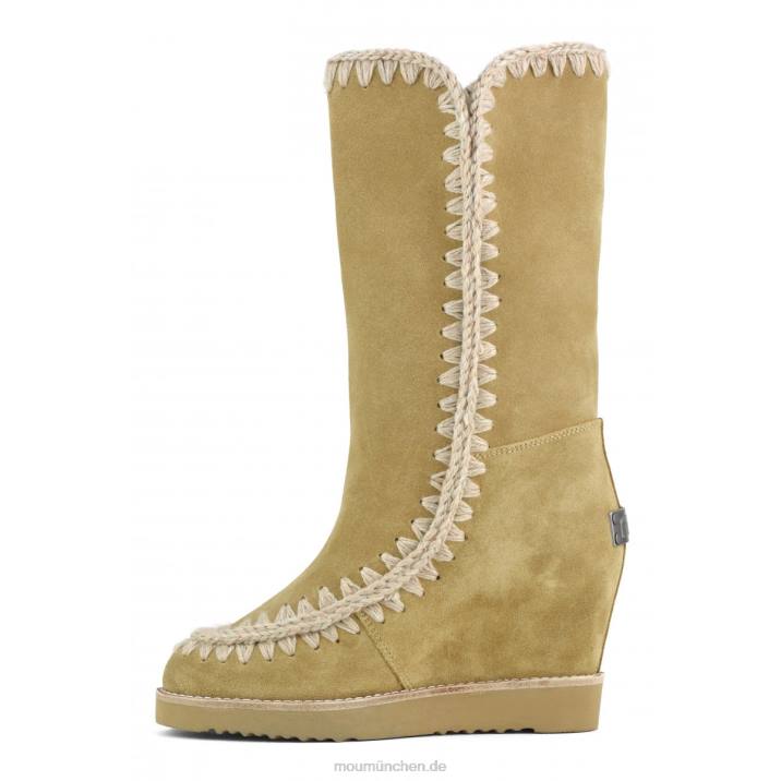 Französischer Zehenkeil hoch Frauen 0V6X586 Tabak Mou