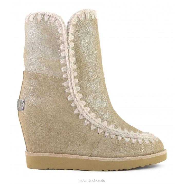 French Toe Wedge Short Frauen 0V6X567 Steinmetallic Mou