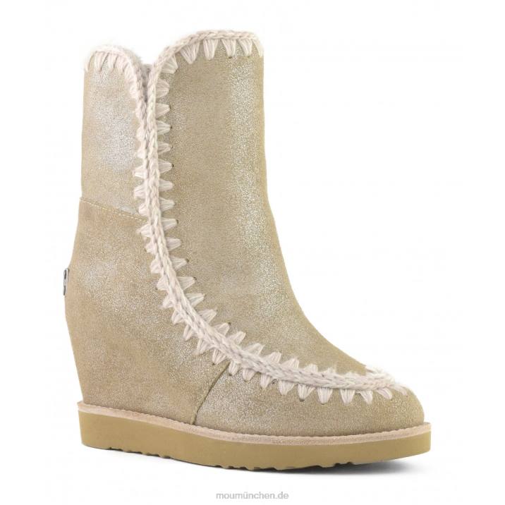 French Toe Wedge Short Frauen 0V6X567 Steinmetallic Mou