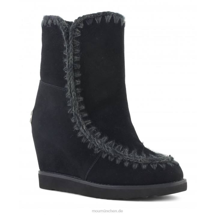 French Toe Wedge Short Frauen 0V6X571 Schwarz Mou