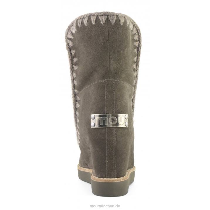 French Toe Wedge Short Frauen 0V6X572 Holzkohle Mou