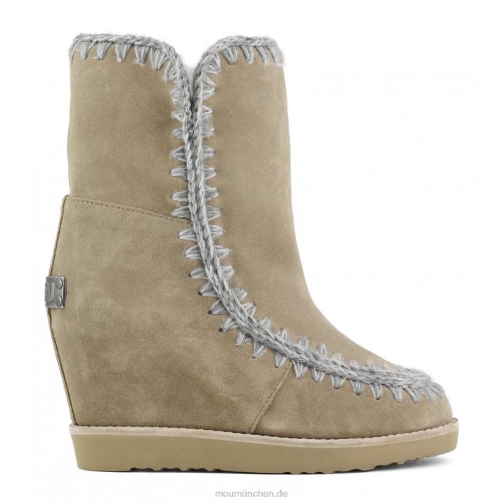 French Toe Wedge Short Frauen 0V6X573 dunkler Stein Mou