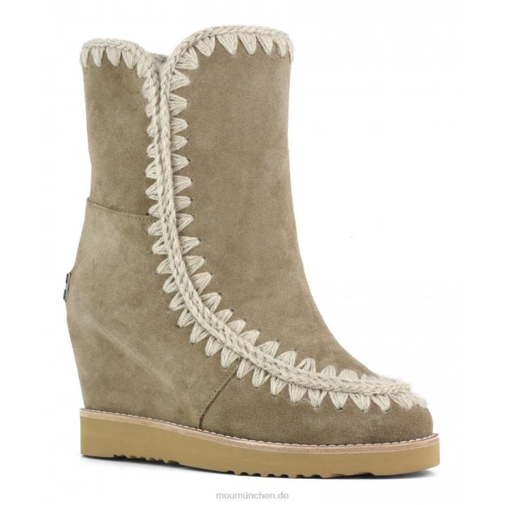 French Toe Wedge Short Frauen 0V6X574 Elefantengrau Mou