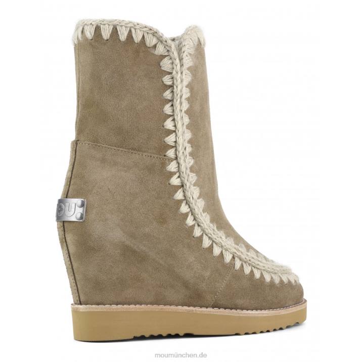 French Toe Wedge Short Frauen 0V6X574 Elefantengrau Mou