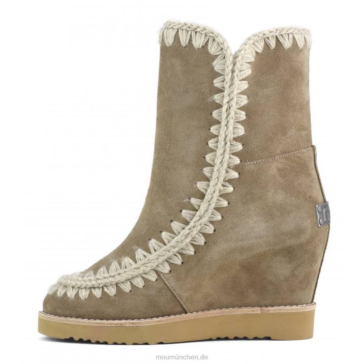 French Toe Wedge Short Frauen 0V6X574 Elefantengrau Mou