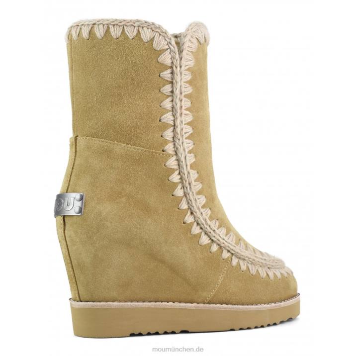 French Toe Wedge Short Frauen 0V6X575 Tabak Mou