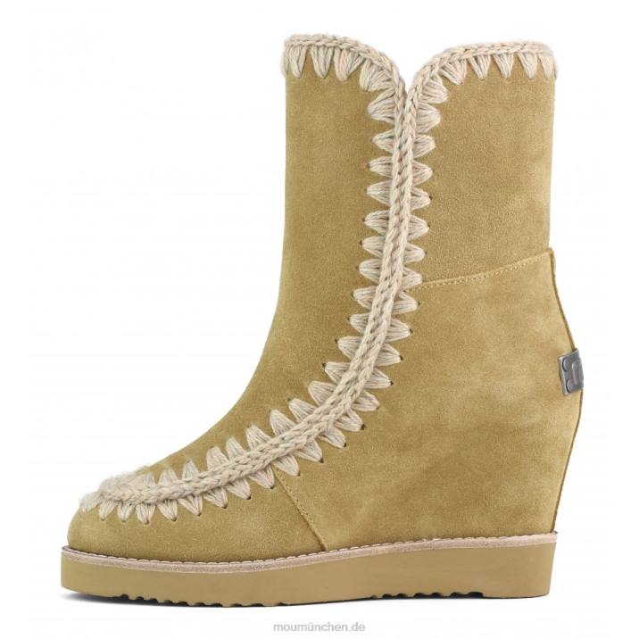 French Toe Wedge Short Frauen 0V6X575 Tabak Mou