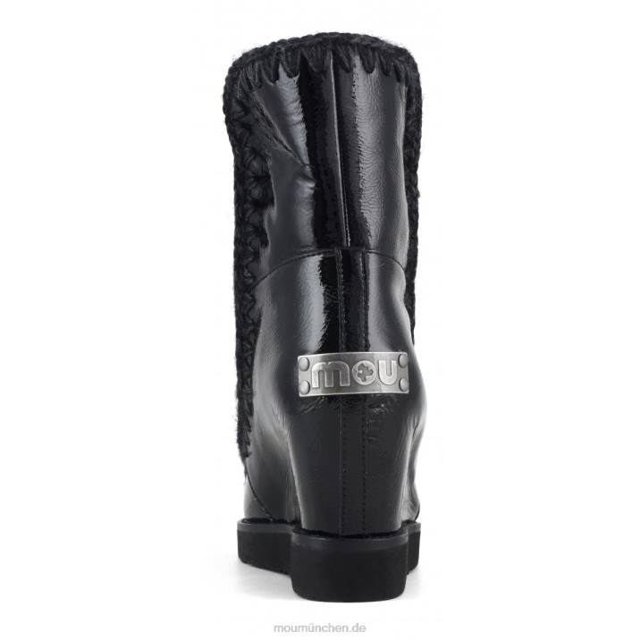 French Toe Wedge Short Frauen 0V6X577 Lackschwarz Mou