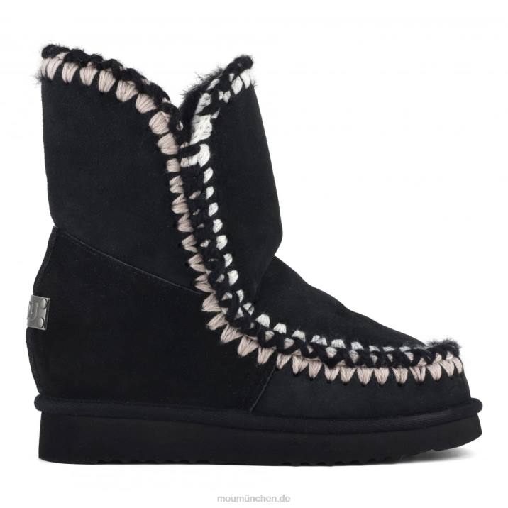 Innenkeil-Shorts mit 3D-Übersteppung Frauen 0V6X547 Schwarz Mou