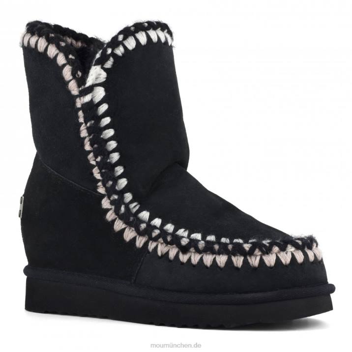 Innenkeil-Shorts mit 3D-Übersteppung Frauen 0V6X547 Schwarz Mou