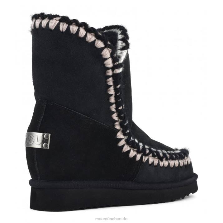 Innenkeil-Shorts mit 3D-Übersteppung Frauen 0V6X547 Schwarz Mou