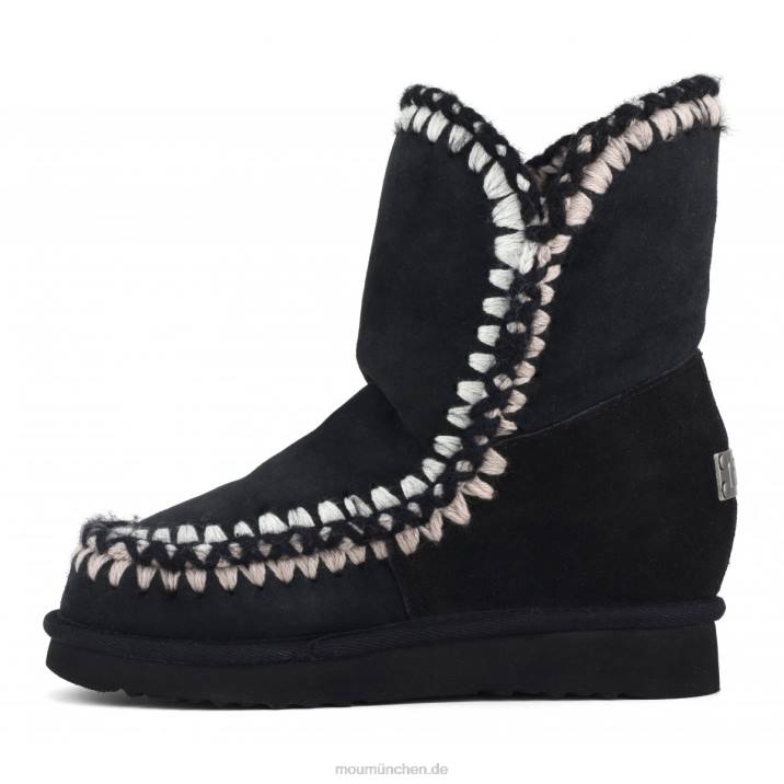 Innenkeil-Shorts mit 3D-Übersteppung Frauen 0V6X547 Schwarz Mou