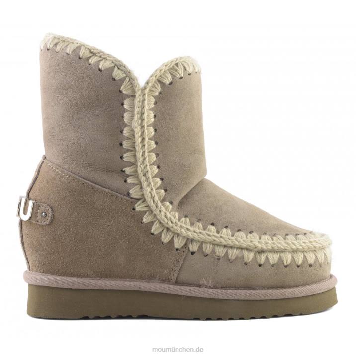 Innenkeil, kurzes metallisches Logo Frauen 0V6X559 Elefantengrau Mou