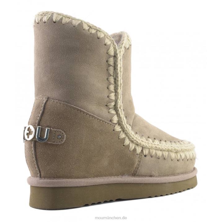 Innenkeil, kurzes metallisches Logo Frauen 0V6X559 Elefantengrau Mou