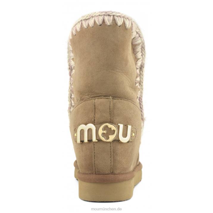 Innenkeil, kurzes metallisches Logo Frauen 0V6X560 rosabraun Mou