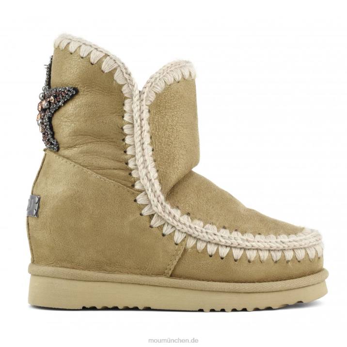 Innenkeil mit Sternaufnäher hinten Frauen 0V6X545 Staubtabak Mou