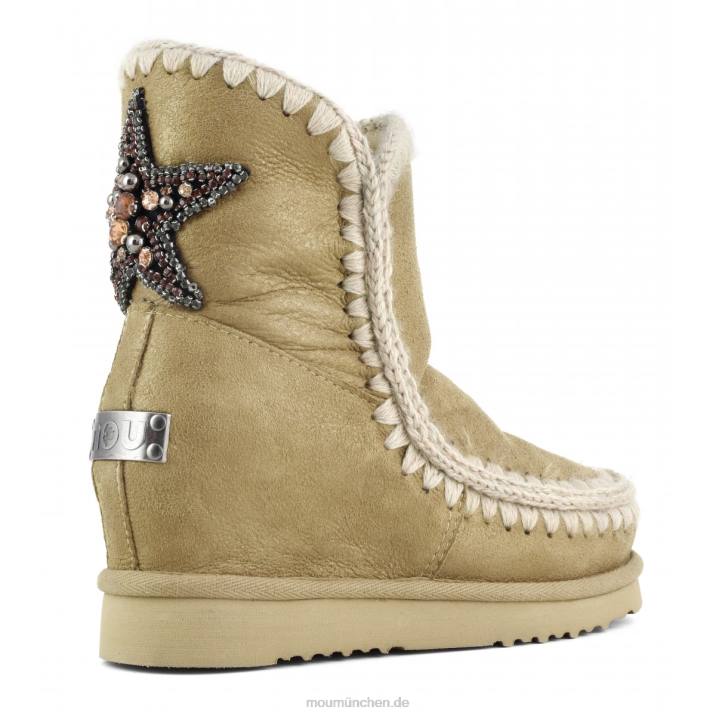 Innenkeil mit Sternaufnäher hinten Frauen 0V6X545 Staubtabak Mou