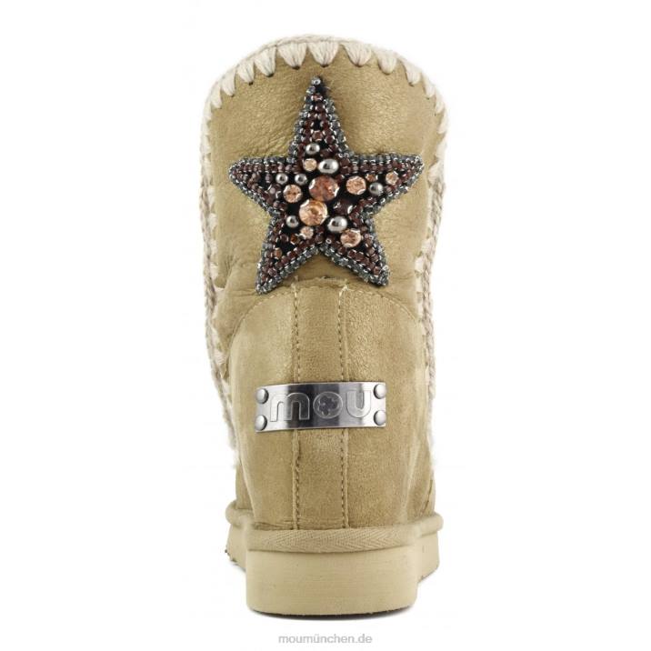 Innenkeil mit Sternaufnäher hinten Frauen 0V6X545 Staubtabak Mou
