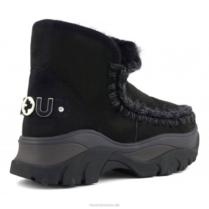 klobiger Sneaker Eskimo Frauen 0V6X718 Schwarz Mou