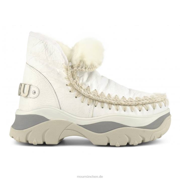 klobiger Sneaker Eskimo Frauen 0V6X724 Wachsweiß Mou