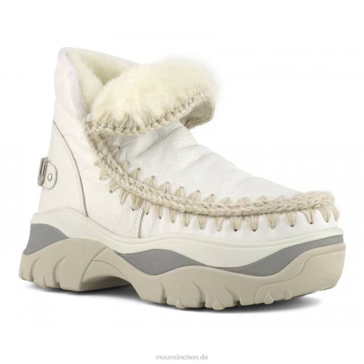klobiger Sneaker Eskimo Frauen 0V6X724 Wachsweiß Mou