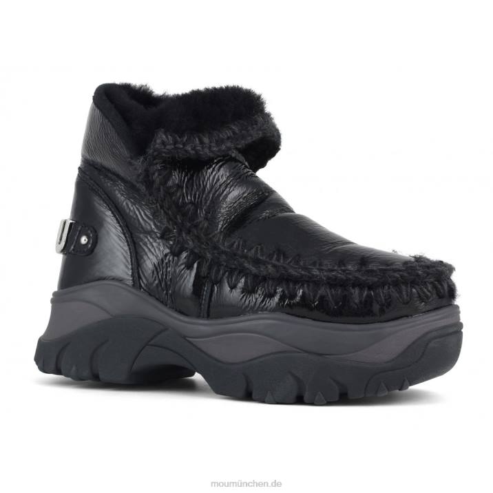 klobiger Sneaker Eskimo Frauen 0V6X725 Lackschwarz Mou