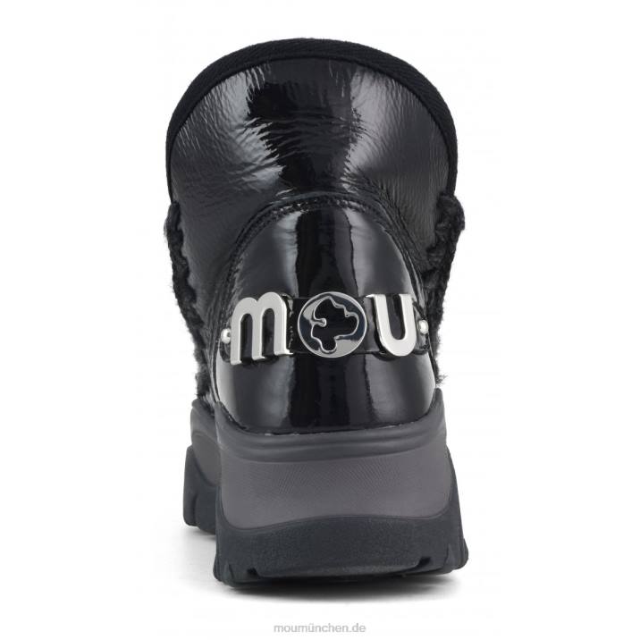 klobiger Sneaker Eskimo Frauen 0V6X725 Lackschwarz Mou