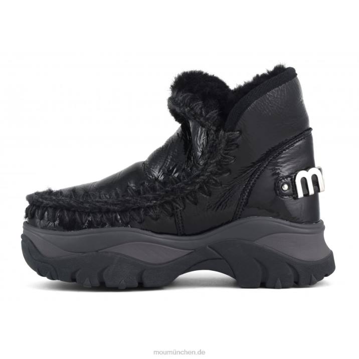 klobiger Sneaker Eskimo Frauen 0V6X725 Lackschwarz Mou