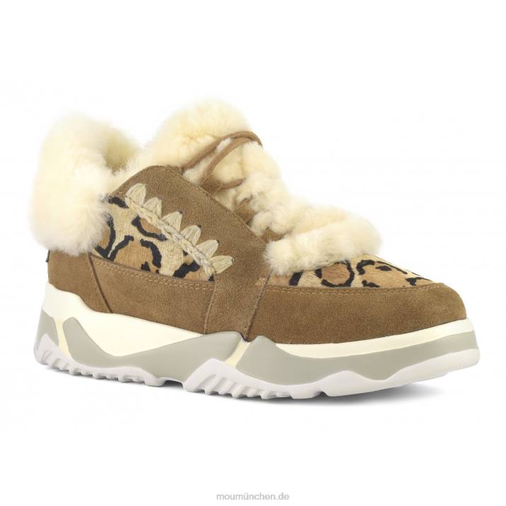 Eskimo-Schnürschuh Frauen 0V6X707 Cognac Mou