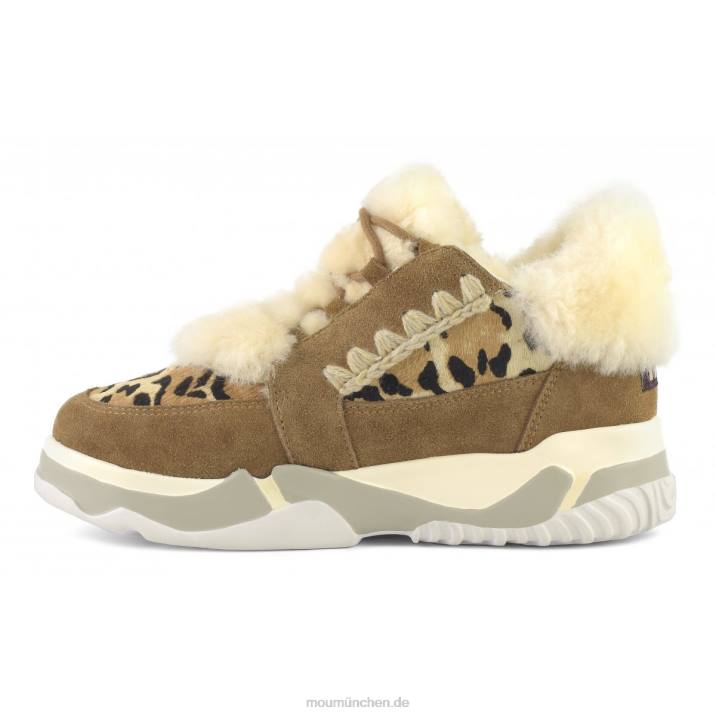 Eskimo-Schnürschuh Frauen 0V6X707 Cognac Mou