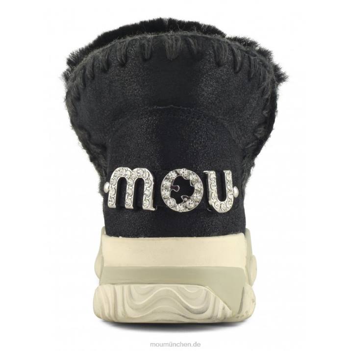 Eskimo-Trainer Frauen 0V6X685 rissig schwarz/grau Mou