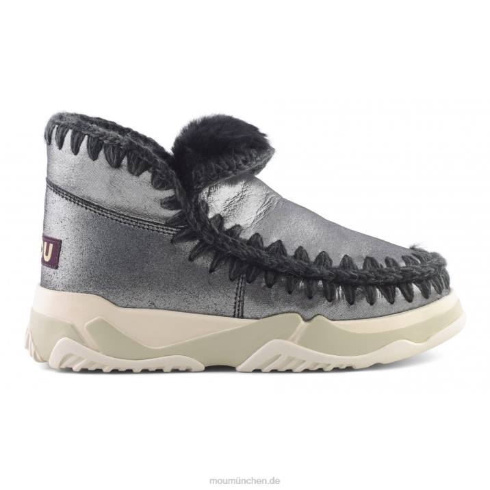 Eskimo-Trainer Frauen 0V6X691 Mikroglitter schwarz Mou