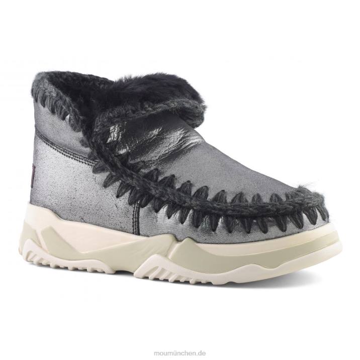 Eskimo-Trainer Frauen 0V6X691 Mikroglitter schwarz Mou