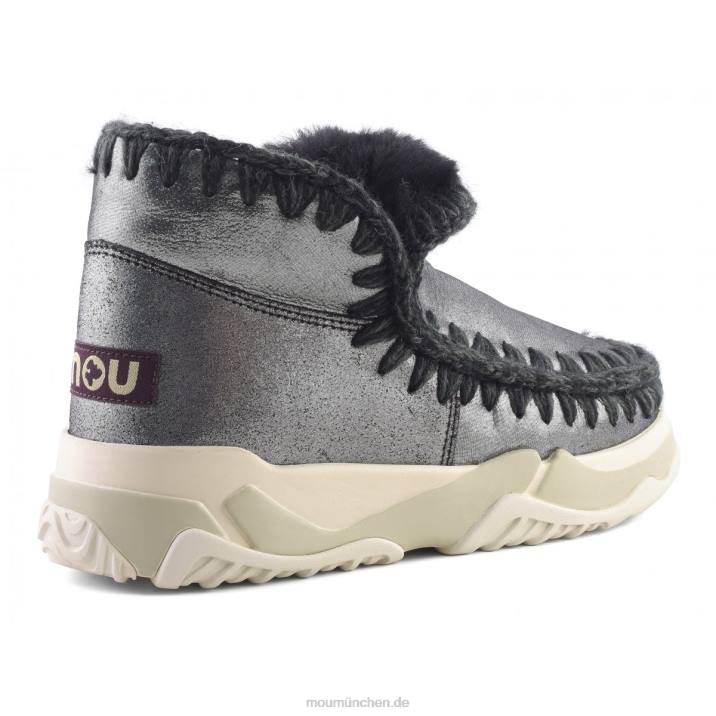 Eskimo-Trainer Frauen 0V6X691 Mikroglitter schwarz Mou