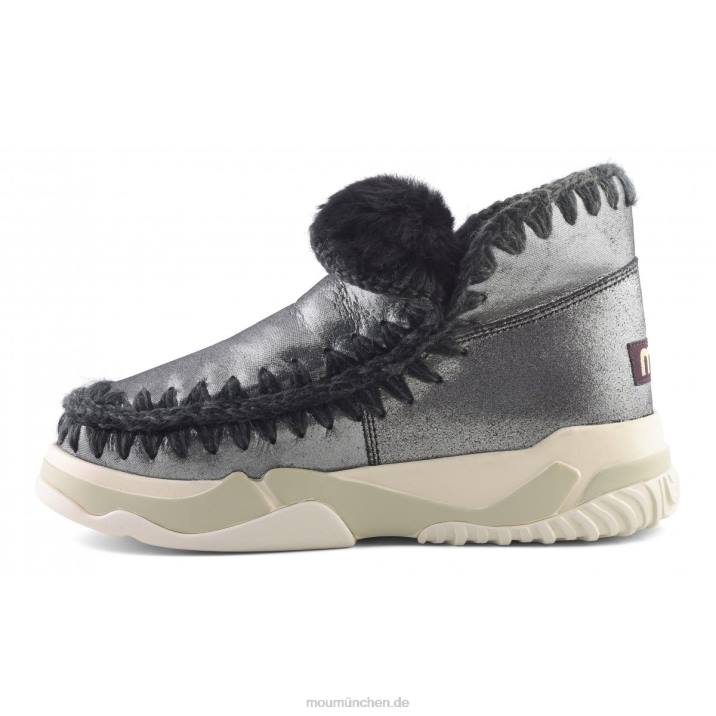 Eskimo-Trainer Frauen 0V6X691 Mikroglitter schwarz Mou