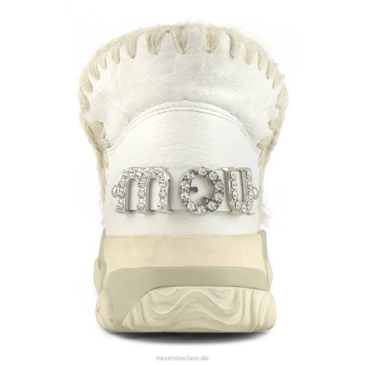 Eskimo-Trainer mit Strasssteinen Frauen 0V6X693 Wachsweiß Mou