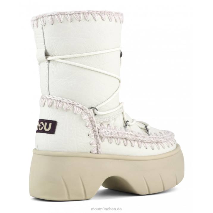Eskimo Snow Boot Twist Short Frauen 0V6X352 Nubuk echtes Weiß Mou