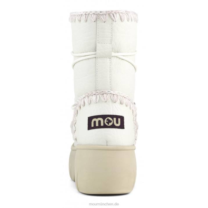 Eskimo Snow Boot Twist Short Frauen 0V6X352 Nubuk echtes Weiß Mou