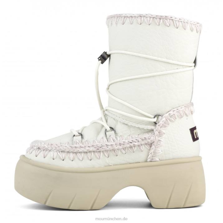 Eskimo Snow Boot Twist Short Frauen 0V6X352 Nubuk echtes Weiß Mou