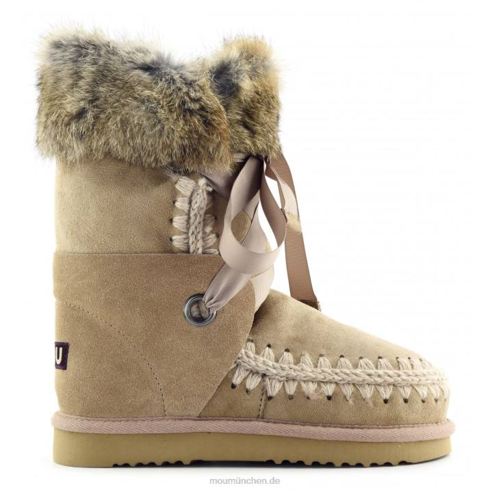 Eskimo-Spitze und Fell Frauen 0V6X307 Kamel Mou