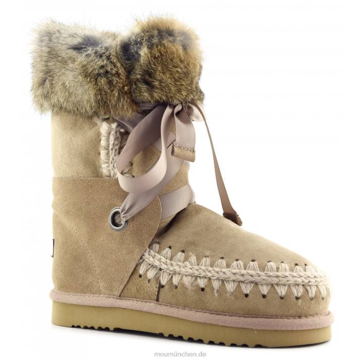 Eskimo-Spitze und Fell Frauen 0V6X307 Kamel Mou