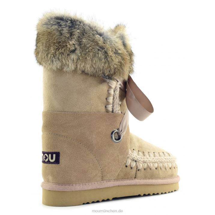 Eskimo-Spitze und Fell Frauen 0V6X307 Kamel Mou