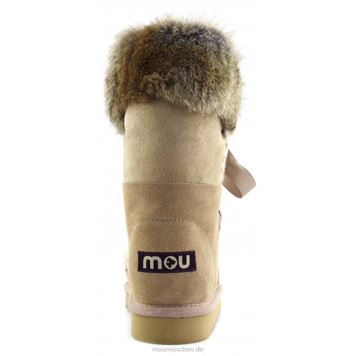 Eskimo-Spitze und Fell Frauen 0V6X307 Kamel Mou