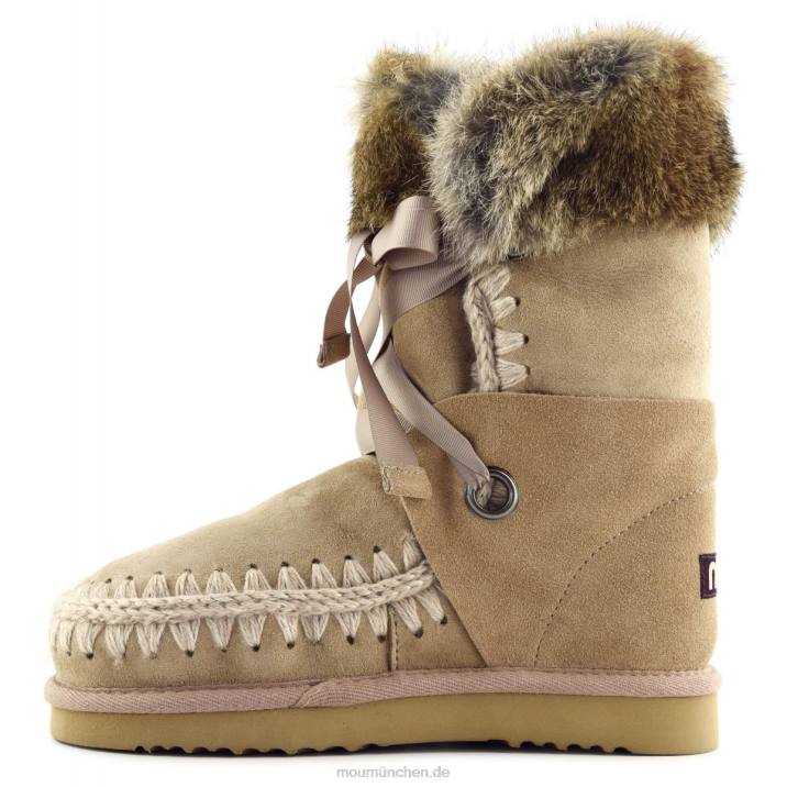 Eskimo-Spitze und Fell Frauen 0V6X307 Kamel Mou