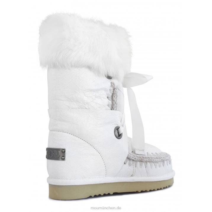 Eskimo-Spitze und Fell Frauen 0V6X384 Wachsweiß Mou